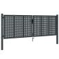Preview: Gartentor Anthrazit 300x125 cm Stahl