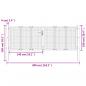 Preview: Gartentor Anthrazit 300x150 cm Stahl