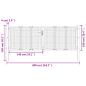 Preview: Gartentor Anthrazit 300x150 cm Stahl