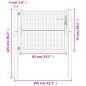 Preview: Gartentor Anthrazit 105x125 cm Stahl