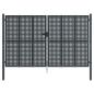 Preview: Gartentor Anthrazit 300x225 cm Stahl