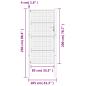 Preview: Gartentor Anthrazit 105x250 cm Stahl