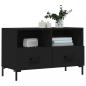 Preview: TV-Schrank Schwarz 80x36x50 cm Holzwerkstoff