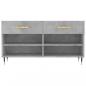 Preview: Schuhbank Betongrau 102x35x55 cm Holzwerkstoff