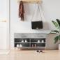 Preview: ARDEBO.de - Schuhbank Betongrau 102x35x55 cm Holzwerkstoff