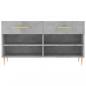 Preview: Schuhbank Betongrau 102x35x55 cm Holzwerkstoff