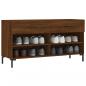 Preview: Schuhbank Braun Eichen-Optik 102x35x55 cm Holzwerkstoff
