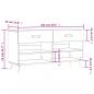 Preview: Schuhbank Grau Sonoma 102x35x55 cm Holzwerkstoff