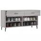 Preview: Schuhbank Grau Sonoma 102x35x55 cm Holzwerkstoff