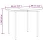 Preview: 3-tlg. Garten-Essgruppe Schwarz Poly Rattan und Stahl