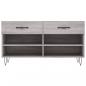 Preview: Schuhbank Grau Sonoma 102x35x55 cm Holzwerkstoff