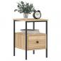 Preview: Nachttische 2 Stk. Sonoma-Eiche 34x36x50 cm Holzwerkstoff
