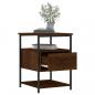 Preview: Nachttische 2 Stk. Braun Eichen-Optik 40x42x56 cm Holzwerkstoff