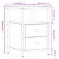 Preview: Nachttische 2 Stk. Sonoma-Eiche 34x35,5x50 cm Holzwerkstoff