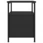 Preview: Nachttische 2 Stk. Schwarz 34x35,5x50 cm Holzwerkstoff