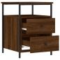 Preview: Nachttische 2 Stk. Braun Eichen-Optik 44x45x60 cm Holzwerkstoff