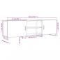 Preview: TV-Schrank Schwarz 150x30x50 cm Holzwerkstoff