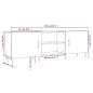 Preview: TV-Schrank Weiß 150x30x50 cm Holzwerkstoff