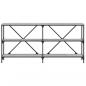 Preview: Konsolentisch Grau Sonoma 160x30x75 cm Holzwerkstoff und Eisen