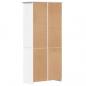 Preview: Bücherregal BODO Weiß 80x40x172 cm Massivholz Kiefer