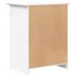 Preview: Nachttisch BODO Weiß 53x38,5x67 cm Massivholz Kiefer