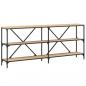 Preview: Konsolentisch Sonoma-Eiche 180x30x75 cm Holzwerkstoff und Eisen