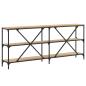 Preview: Konsolentisch Sonoma-Eiche 180x30x75 cm Holzwerkstoff und Eisen
