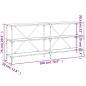 Preview: Konsolentisch Sonoma-Eiche 180x30x75 cm Holzwerkstoff und Eisen