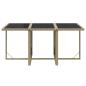 Preview: 7-tlg. Garten-Essgruppe mit Kissen Poly Rattan Beige