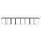 Preview: 21-tlg. Garten-Essgruppe mit Kissen Poly Rattan Grau