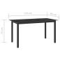 Preview: 7-tlg. Garten-Essgruppe Aluminium Anthrazit