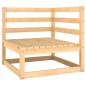 Preview: 11-tlg. Garten-Lounge-Set mit Kissen Massivholz Kiefer