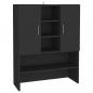 Preview: Waschmaschinenschrank Schwarz 70,5x25,5x90 cm