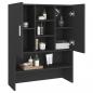 Preview: Waschmaschinenschrank Schwarz 70,5x25,5x90 cm