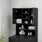 Preview: Waschmaschinenschrank Schwarz 70,5x25,5x90 cm