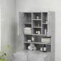 Preview: Waschmaschinenschrank Betongrau 70,5x25,5x90 cm