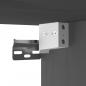 Preview: Wandschrank Grau 60x30x35 cm Massivholz Kiefer