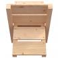 Preview: Kaminholzhalter 47x39,5x48 cm Massivholz Kiefer