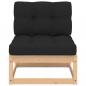 Preview: 6-tlg. Garten-Lounge-Set mit Kissen Massivholz Kiefer