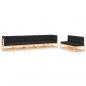 Preview: ARDEBO.de - 7-tlg. Garten-Lounge-Set mit Kissen Massivholz Kiefer