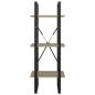 Preview: ARDEBO.de - Bücherregal 3 Fächer Sonoma-Eiche 40x30x105 cm Holzwerkstoff