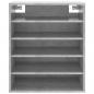 Preview: Schuhschrank Betongrau 60x35x70 cm Holzwerkstoff