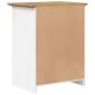 Preview: Nachttisch BODO Braun 53x38,5x67 cm Massivholz Kiefer