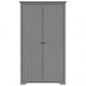 Preview: Kleiderschrank BODO Grau 101x52x176,5 cm Massivholz Kiefer