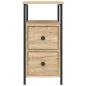 Preview: Nachttische 2 Stk. Sonoma-Eiche 30x60x60 cm Holzwerkstoff
