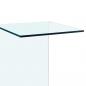 Preview: Beistelltisch 40x40x60 cm Hartglas 