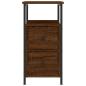 Preview: Nachttische 2 Stk. Braun Eichen-Optik 30x60x60 cm Holzwerkstoff