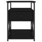 Preview: Nachttische 2 Stk. Schwarz 40x42x55 cm Holzwerkstoff