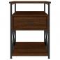 Preview: Nachttische 2 Stk. Braun Eichen-Optik 40x42x55 cm Holzwerkstoff