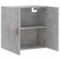 Preview: Wandschrank Betongrau 60x31x60 cm Holzwerkstoff